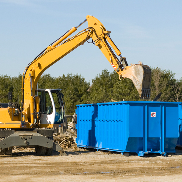 what happens if the residential dumpster is damaged or stolen during rental in Progreso Lakes